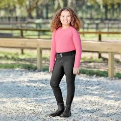 Piper Kids Recycled Everyday Top By SmartPak - Clearance! -Equestrian Equipment Store 1 rifeb 34988 34975 blackdarkrose print 2254