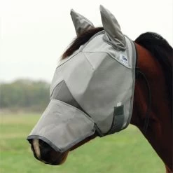 Crusader™ Fly Mask - Long - With Ears -Equestrian Equipment Store 11210 long w ears