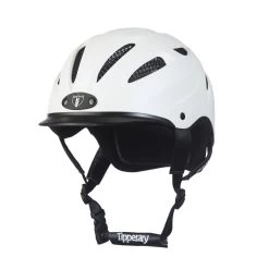 Tipperary Sportage Helmet 25 Tipperary Sportage Helmet -Equestrian Equipment Store 14850 white angle