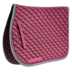 SmartPak Deluxe Medium Diamond AP Saddle Pad -Equestrian Equipment Store 19502 merlot charcoal 8974