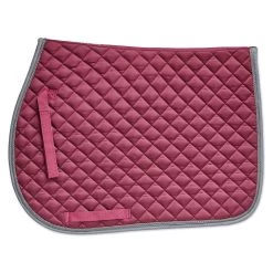 SmartPak Deluxe Medium Diamond AP Saddle Pad -Equestrian Equipment Store 19502 merlot charcoal 8975