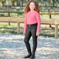 Piper Kids Recycled Everyday Top By SmartPak - Clearance! -Equestrian Equipment Store 1 rifeb 34988 34975 blackdarkrose print 2254