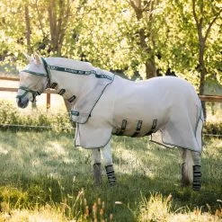 Horseware Ireland Rambo® Fly Buster With No-Fly Zone™ -Equestrian Equipment Store 20245 oatmeal.sage 1