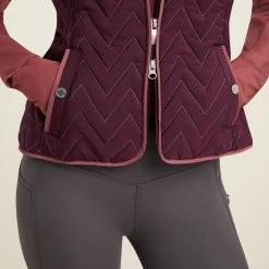 Ariat Ashley Insulated Vest -Equestrian Equipment Store 20705 mulberrybrown 3