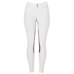 FITS Free Flex Full Seat Breeches - Front Zip -Equestrian Equipment Store 22274 white front