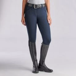 Piper Classic Low-Rise Breeches By SmartPak - Full Seat -Equestrian Equipment Store 22487 navy 7392