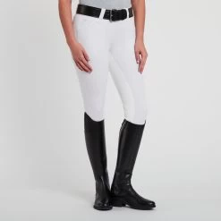 Piper Classic Low-Rise Breeches By SmartPak - Full Seat -Equestrian Equipment Store 22487 white 1