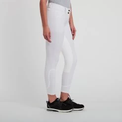 Piper Classic Low-Rise Breeches By SmartPak - Full Seat -Equestrian Equipment Store 22487 white 2