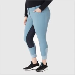 Hadley Mid-Rise Breeches By SmartPak - Full Seat - Clearance! 36 Hadley Mid-Rise Breeches By SmartPak - Full Seat - Clearance! -Equestrian Equipment Store 24690 slateblue 2
