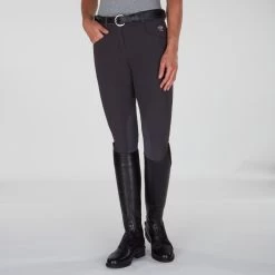 Piper Winter Softshell Breeches By SmartPak - Knee Patch -Equestrian Equipment Store 24847 charcoal bom 0206