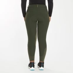 Piper Winter Softshell Breeches By SmartPak - Knee Patch -Equestrian Equipment Store 24847 darkolive 4