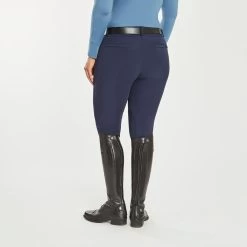 Piper Winter Softshell Breeches By SmartPak - Knee Patch -Equestrian Equipment Store 24847 navy 2