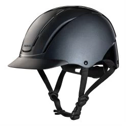 Troxel Spirit Helmet -Equestrian Equipment Store 25047 smoke leftangle
