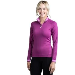 Kastel Signature 1/4 Zip Sun Shirt - Clearance! -Equestrian Equipment Store 25122 berry 1