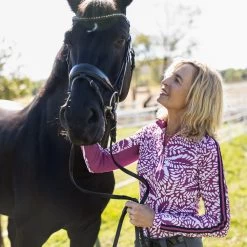 Kastel Signature 1/4 Zip Sun Shirt - Clearance! -Equestrian Equipment Store 25122 springfoliageberry l1