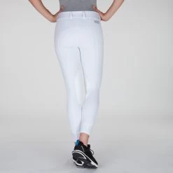 Piper Classic Show Low-Rise Breeches By SmartPak - Knee Patch -Equestrian Equipment Store 25633 white bom 1660