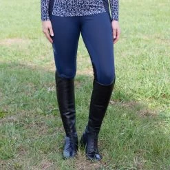Horseware Ireland Horseware Riding Tights -Equestrian Equipment Store 25815 navy onmodel