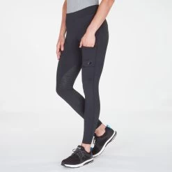 Piper Tights By SmartPak - Knee Patch 37 Piper Tights By SmartPak - Knee Patch -Equestrian Equipment Store 26007 solidblack bom 0060