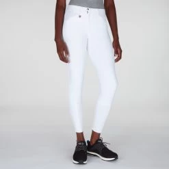 Horze Grand Prix Silicone Grip Full Seat Breech -Equestrian Equipment Store 26193 white bom 0694