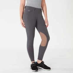 Piper Tan Patch Low-Rise Side Zip Breeches By SmartPak -Equestrian Equipment Store 27140 charcoaltanpatch bom 0567