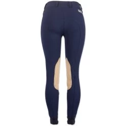 Piper Tan Patch Low-Rise Side Zip Breeches By SmartPak -Equestrian Equipment Store 27140 navy back