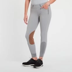 Piper Tan Patch Low-Rise Side Zip Breeches By SmartPak -Equestrian Equipment Store 27140 warmgreytan 2