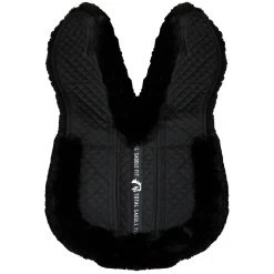 Total Saddle Fit Six Point Wither Freedom Sheepskin Half Pad -Equestrian Equipment Store 28184 black top