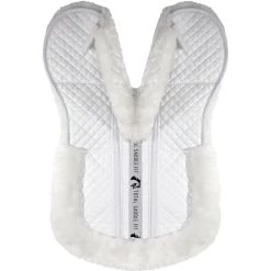 Total Saddle Fit Six Point Wither Freedom Sheepskin Half Pad -Equestrian Equipment Store 28184 white top