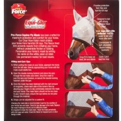 Pro-Force Equine Fly Mask With Ears -Equestrian Equipment Store 28239 backlabel