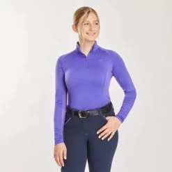 Piper SmartCore™ Long Sleeve ¼ Zip Sun Shirt- Clearance! -Equestrian Equipment Store 29332 darkiris 1