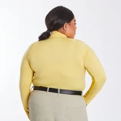 Piper SmartCore™ Long Sleeve ¼ Zip Sun Shirt- Clearance! -Equestrian Equipment Store 29332 lemon 25403