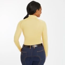 Piper SmartCore™ Long Sleeve ¼ Zip Sun Shirt- Clearance! -Equestrian Equipment Store 29332 lemonyellow 4316