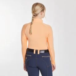 Piper SmartCore™ Long Sleeve ¼ Zip Sun Shirt- Clearance! -Equestrian Equipment Store 29332 melon 2