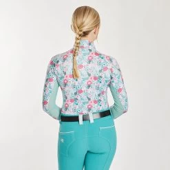 Piper SmartCore™ Long Sleeve ¼ Zip Sun Shirt- Clearance! -Equestrian Equipment Store 29332 multifloral 2