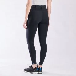 Irideon Bending Line Knee Patch Tights 11 Irideon Bending Line Knee Patch Tights -Equestrian Equipment Store 29366 black 5343