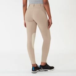 Irideon Bending Line Knee Patch Tights 14 Irideon Bending Line Knee Patch Tights -Equestrian Equipment Store 29366 classictan 3