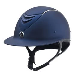 One K Avance Wide Brim Chrome Stripe Helmet 7 One K Avance Wide Brim Chrome Stripe Helmet -Equestrian Equipment Store 29865 navy