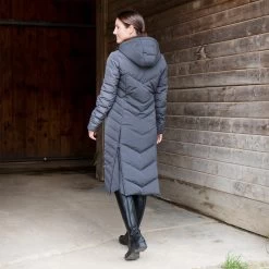Hadley Down Trainer's Coat By SmartPak -Equestrian Equipment Store 30467 almostblack onmodel 23
