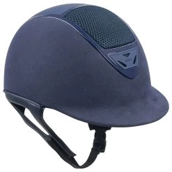 IRH® IR4G XLT Amara Suede Helmet -Equestrian Equipment Store 30694 navy gloss