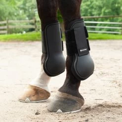 SmartPak Open Front Boots -Equestrian Equipment Store 30874 black onhorse 3
