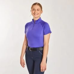 Piper SmartCore™ Short Sleeve ¼ Zip Sun Shirt- Clearance! -Equestrian Equipment Store 31292 darkiris 23870