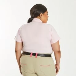 Piper SmartCore™ Short Sleeve ¼ Zip Sun Shirt- Clearance! -Equestrian Equipment Store 31292 lightrose 25033