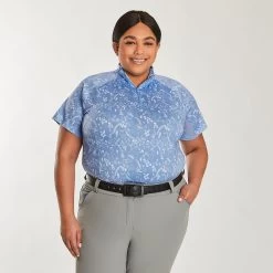 Piper SmartCore™ Short Sleeve ¼ Zip Sun Shirt- Clearance! -Equestrian Equipment Store 31292 toilehorseprint 1