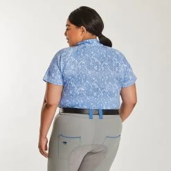 Piper SmartCore™ Short Sleeve ¼ Zip Sun Shirt- Clearance! -Equestrian Equipment Store 31292 toilehorseprint 2