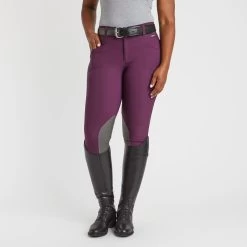 Kerrits Crossover II Knee Patch Breech - Clearance! -Equestrian Equipment Store 31342 raisin 12005