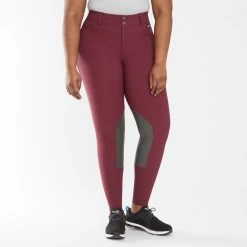 Kerrits Crossover II Knee Patch Breech -Equestrian Equipment Store 31342 sangria 3