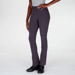 Piper Knit Mid-Rise Boot Cut Breeches By SmartPak - Full Seat 17 Piper Knit Mid-Rise Boot Cut Breeches By SmartPak - Full Seat -Equestrian Equipment Store 31464 charcoal 3