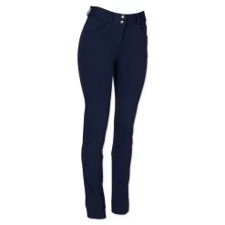 Piper Knit Mid-Rise Boot Cut Breeches By SmartPak - Full Seat 23 Piper Knit Mid-Rise Boot Cut Breeches By SmartPak - Full Seat -Equestrian Equipment Store 31464 navy right