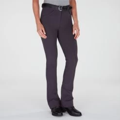 Piper Knit Mid-Rise Boot Cut Breeches By SmartPak - Knee Patch -Equestrian Equipment Store 31466 charcoal bom 1869