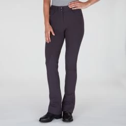 Piper Knit Mid-Rise Boot Cut Breeches By SmartPak - Knee Patch -Equestrian Equipment Store 31466 charcoal bom 1890